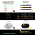 thumbnail image 4 of Magnetic Chalkboard Monthly Calendar - Reward Chore Chart Blackboard Combo Set with Neon Bright Liquid Chalk Markers - Bonus Grocery List and Notepad Blackboard for Refrigerator Included, 4 of 6