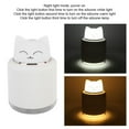 thumbnail image 3 of Cat White Plastic 300ML Cat Ultrasonic Air Humidifier USB Mist Mistorizer Household LED Night Light, 3 of 7