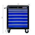 thumbnail image 3 of 7-Drawer Mobile Tool Cart - ARTMAN Multifunctional Design, Lockable Removable Case, Ball-Bearing Drawers (Powder-Coated Steel, 4 Wheels w/ Brakes), 3 of 11