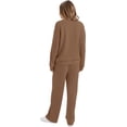thumbnail image 5 of Lounge Sets for Women 2025 V Neck 2 Piece Outfits Airport Wide Leg Pants Matching Set Sweatsuits, 5 of 10