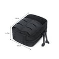thumbnail image 4 of fankhu Outdoor Mini Medical Waist Bag First Aid Tool Storage Pack (Black), 4 of 9