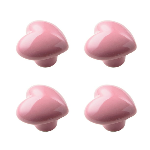 Yuarrent 4 pack/lote transforman muebles con perillas de cajón fáciles de instalar perillas de armario de apariencia elegante Decoración del hogar rosa