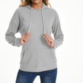 thumbnail image 6 of Womens Oversized Tshirt Women's Fashion Casual Long Sleeve Hooded Solid Color Comfortable Loose Top, 6 of 6