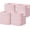 Pink, variant on HBlife Set of 4 Storage Cubes-11 X 10.5 X 10.5 In, Cotton Rope Basket with Handles,Beige