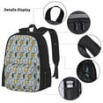 thumbnail image 3 of Vsdgher Lightning Bolts Print Large Capacity Backpack Lunch Bag Pencil Case Combination 3 Piece Set for Student, 3 of 7