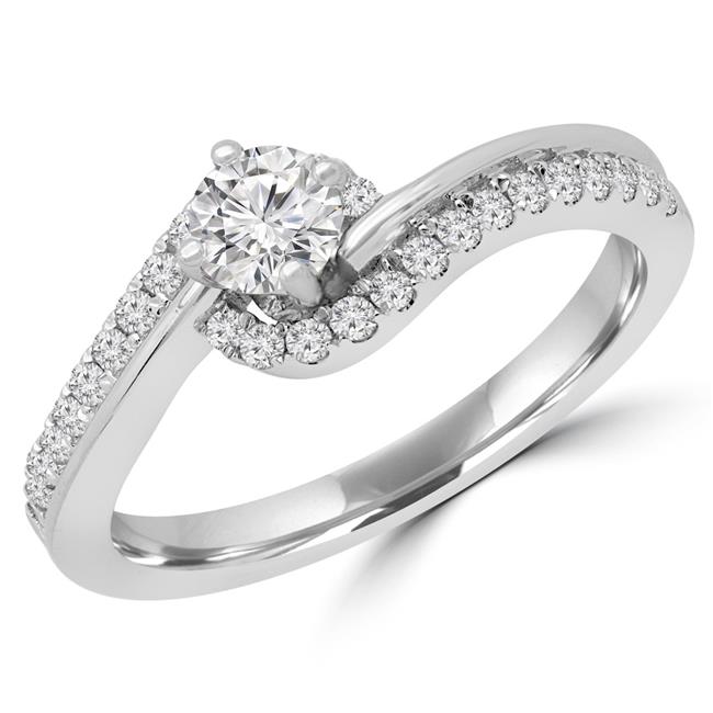 Majesty Diamonds - Majesty Diamonds MD190113-6.75 0.5 CTW Round Diamond ...