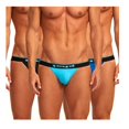 thumbnail image 1 of Papi Jockstrap en Coton Extensible pour Hommes Lot de 3 - 980911 (Cobalt/bleu/Noir, P), 1 of 1
