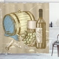 thumbnail image 1 of Ambesonne Wine Shower Curtain, Vintage Themed and Grapes, 69"Wx75"L, Multicolor, 1 of 3