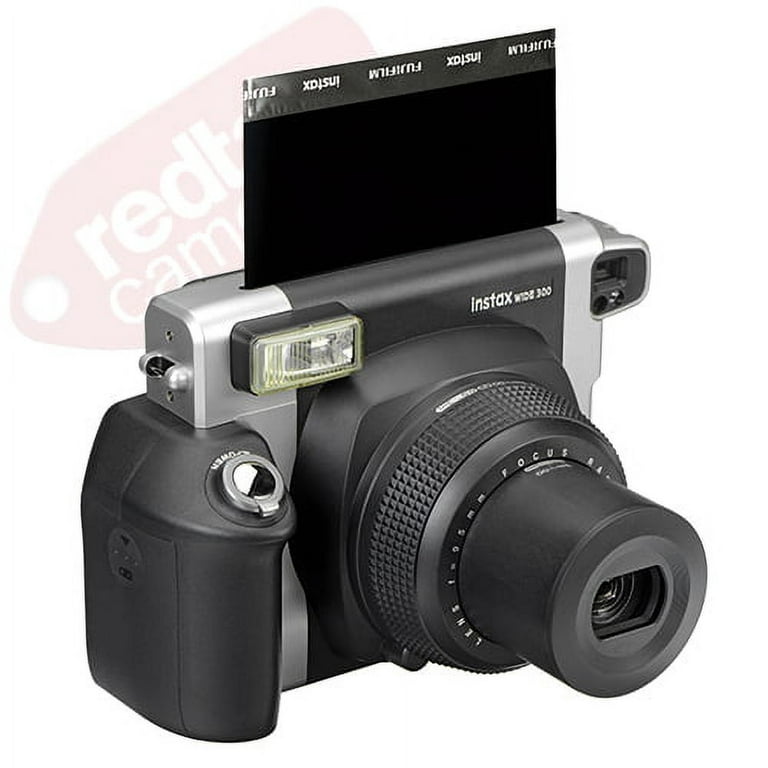 Fujifilm INSTAX Wide 300 Fuji Instant Camera Black + 20 Film Bundle 