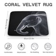 thumbnail image 2 of Elephant Printed Black Bath Rug Non-Slip Soft Microfiber Bathroom Rugs Washable Bathmat, Funny Animal Decor for Tub Shower Room Floor, 24x16 Mat, 2 of 8