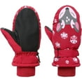 thumbnail image 2 of Infant Baby Toddler Kids Winter Mittnes Lined Fleece Warm Waterproof Ski Snow Gloves For Boys Girls, 2 of 5