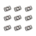 thumbnail image 1 of UKCOCO 100Pcs European Aluminum Extrusions Slim T-Nut Thread T Sliding Nut Square Blocks Aluminum Profile Accessories (Silver), 1 of 8