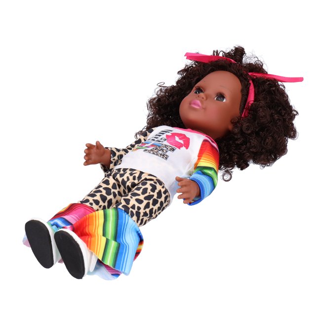 Reborn Baby Doll, Black Doll Lifelike Baby Dolls African Doll Soft Altamle Simulacia para Regalos