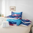 thumbnail image 6 of Castle Fairy Kids Kawaii Axolotl Bedding Comforter Set,Sea Salamander King Bedding Sets, 6 of 8