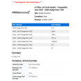thumbnail image 2 of A-Pillar Left Grab Handle - Compatible with 2002 - 2008 Dodge Ram 1500 2003 2004 2005 2006 2007, 2 of 2