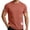 Red, variant on Men's Crewneck Tee Solid Color Loose Fit Short Sleeve Pullover Breathable Lightweight Summer Cargo Casual Top Utility Shirt with Multi-Pocket