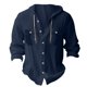 thumbnail image 3 of pstuiky manga larga para hombre, Blusa informal de manga larga con capucha y cuello redondo con botones lisos a la moda para hombre top de hombre s, 3 of 3
