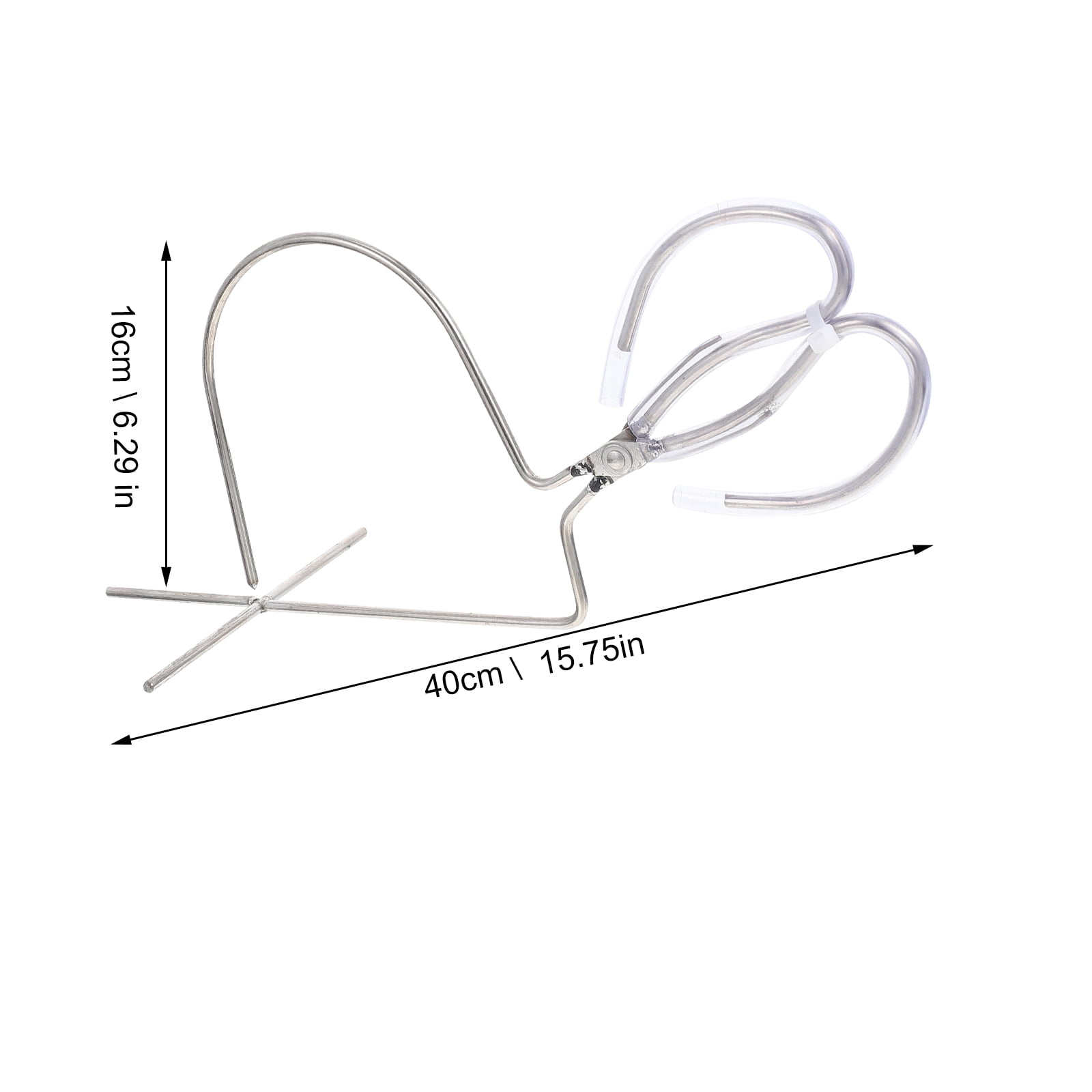OUNONA Stainless Steel Pottery Glazing Plier for DIY Clay Crafts Making Tool Silver