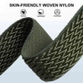 thumbnail image 4 of 2 Pack Nylon Stretchy Solo Loop Watch Band, Compatible with Apple Watch Series 1-9,SE,Ultra 38/40/41/42/44/45/49mm, Adjustable Replacement Strap for Women Men, 4 of 8