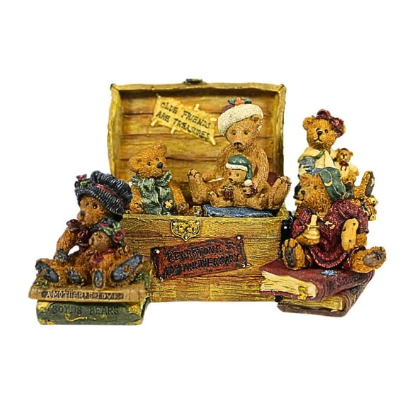 Boyds Bears Resin Bailey's Ol' Trunk - 1 Figurine 3.75 Inch, Resin - Bearstone Special Edition 200371