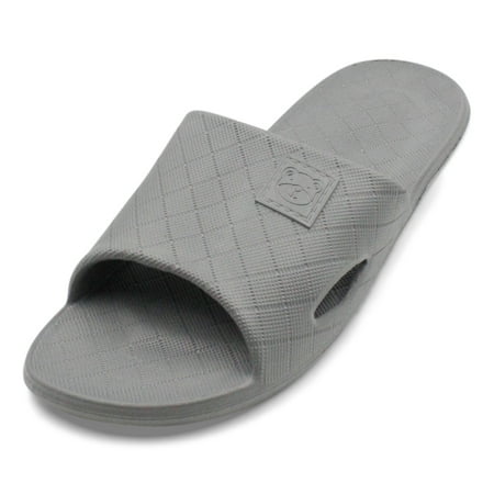 

SLM Men s Soft Rubber Cushion Slip On Casual Bathroom and House Slide Sandals