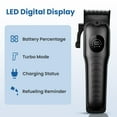 thumbnail image 5 of Professional Hair Clippers for Men: Cordless Hair Clipper Trimmer with LED Display - Mens Clippers and Grooming Set, Barber Clippers Set, 5 of 7