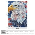 thumbnail image 4 of Orinice Eagle Flag Stars and Stripes Warm Lightweight Blanket Soft Fleece Blankets All Seasons Decor Gifts 40x50in, 4 of 6