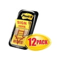 thumbnail image 5 of Post-it Arrow Message 1" Page Flags, Sign Here, Yellow, 50 Flags Per Dispenser, 12 Dispensers Per Pack, 5 of 10