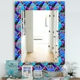 thumbnail image 2 of DESIGN ART Designart 'Tropical Mood Blue 2' Bohemian and Eclectic Mirror - Printed Wall Mirror 27.6 in. wide x 39.4 in. high, 2 of 5