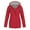 Red, variant on Sentmoon Running Jacket Plus Size Hooded Neck Long Sleeve Womens Winter Coat Zipper Solid Color Windproof Waterproof Women's Clothing Fall and Winter Comfy for Climbing and Hiking