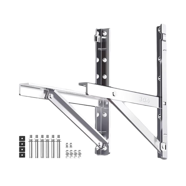 Soportes de aire acondicionado Accesorios Diseño de estructura triangular Soportes de instalación Estantes exteriores de aire acondicionado para 50cmx50cm