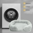 thumbnail image 6 of Nmdmisc Dog Bed for Indoor - Pet Bed Cats Bed Calming Dog Cats Bed Cuddler Warming Cozy Soft Bed Fluffys Faux Furs Plush Dog Bed Cushion Bed for Small Medium Dogs and Cats -Gray, 6 of 6