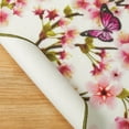 thumbnail image 3 of Collections Etc Butterfly Cherry Blossom Skid-Resistant Accent Rug, 3 of 4