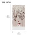 thumbnail image 3 of Toallas De Mano De Invierno Con Diseño De Muñeco De Nieve, Árbol De Pájaros, Nieve, 16.0 X 30.0 In, Toalla De Baño, Navidad, Pequeña Toalla De Baño Para Cara De Mano, Gimnasio Y Spa, Decoración De Bañ, 3 of 5