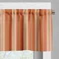 thumbnail image 3 of Ambesonne Burnt Orange Valance Pack of 2, Retro Themed Stripes, 54"X12", Burnt Orange Tan, 3 of 5