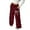 a#11Wine53, variant on CAIVO Kids Girl's Bowknot Baggy Sweatpants Lightweight Straight Leg Athletic Pants With Pockets Trousers Solid Color Daily Slacks Boho