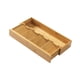 thumbnail image 4 of Caja de cubiertos de madera,Caja de almacenamiento para cubiertos,Organizador de utensilios de cuchara versátil,Organizador de cajones de cocina para Retráctil, 4 of 9
