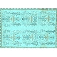 thumbnail image 1 of Ahgly Company Indoor Rectangle Abstract Light Blue Modern Area Rugs, 5' x 8', 1 of 4