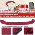 thumbnail image 2 of 3 / 4 Bow Bimini Tops, Boat Bimini Top Storage Boot Cover for Bimini Tops, V-Hull Boats, Jon Boats 54-103 inches Wide, 2 of 12