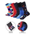 thumbnail image 5 of Marino Mens Dress Socks - Fun Colorful Socks for Men - Cotton Funky Socks - 6 Pack, 5 of 6