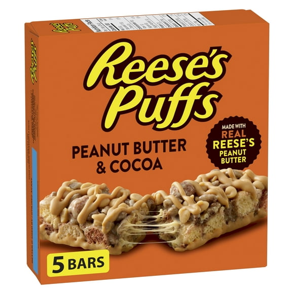 Délices Reese's Puffs Barres de céréales à saveur de beurre d'arachide et cacao 120 g
