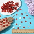 thumbnail image 3 of 300PCS Red Flower Rhinestones 11mm Mini Flat Back Resin Flowers Gems Round Floral Charms Buttons DIY Crafts for Scrapbooking Cell Phone Case Jewelry Making Hair Decoration Ornament for diy, 3 of 9