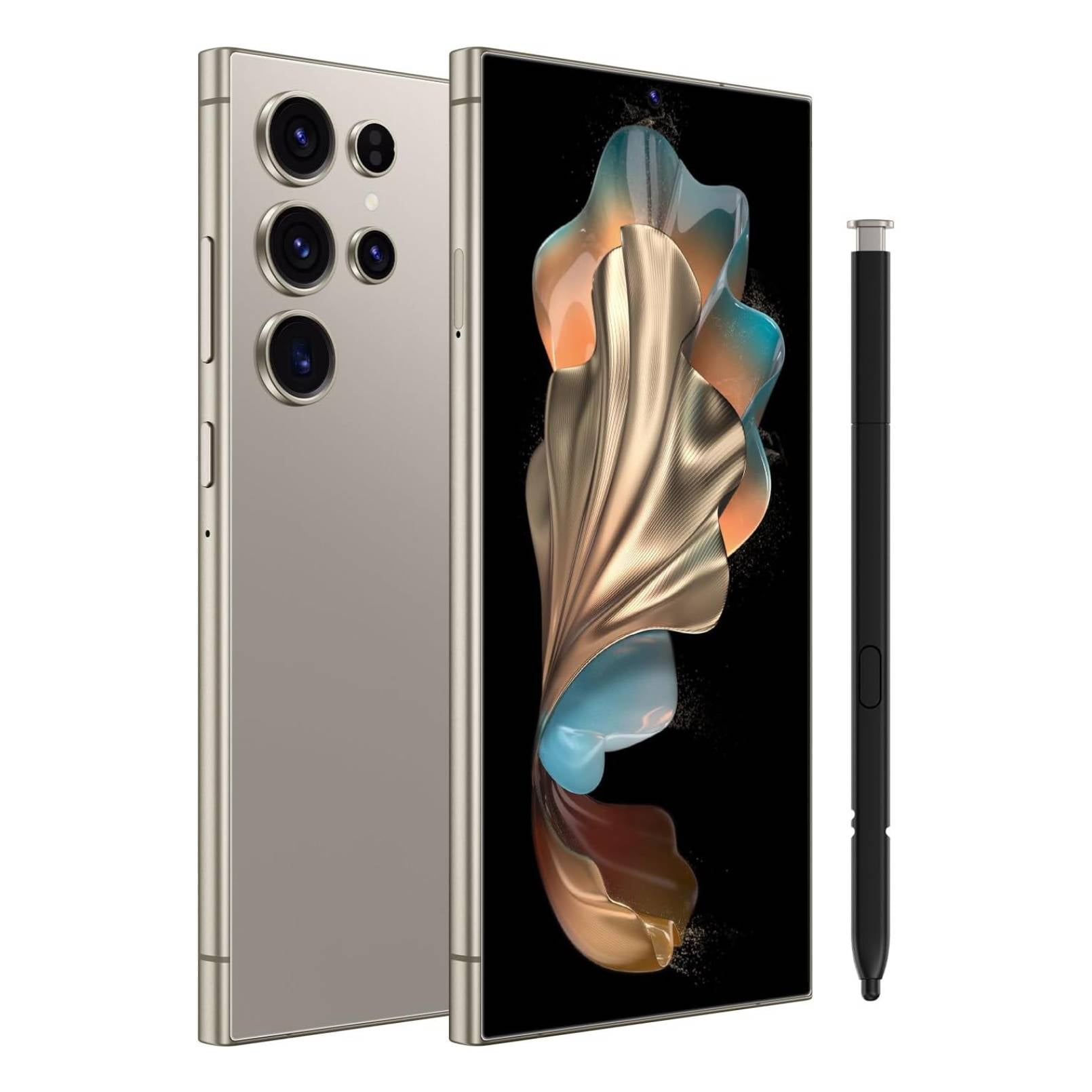 24 Ultra,5G Unlocked Cell Phone,8+256GB Memory Android Phone, 120Hz, 108MP Zoom Camera, Android 14 Smartphone, Built-in G Pen, 6.8 HD Screen,6800mAh Battery Life, Dual SIM/Face ID/GPS