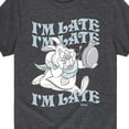 thumbnail image 3 of Alice in Wonderland - I'm Late White Rabbit - Youth Boys Short Sleeve Graphic T-Shirt, 3 of 5