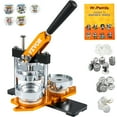 thumbnail image 1 of VEVOR Button Maker Machine, 75 mm Badge Punch Press Kit with 500pcs Button Parts, Circle Cutter & Magic Book, 1 of 9
