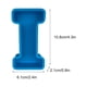 thumbnail image 3 of Molde de Letras Alfabéticas 3D de Silicona Letra M en Inglés | Molde Flexible y Reutilizable para Resina, Jabón, Vela y Manualidades DIY | Azul Liso | Decoración de Escritorio | 1 Pieza, 3 of 3