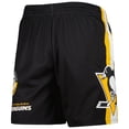 thumbnail image 2 of Men's Mitchell & Ness Black Pittsburgh Penguins City Collection Mesh Shorts, 2 of 3
