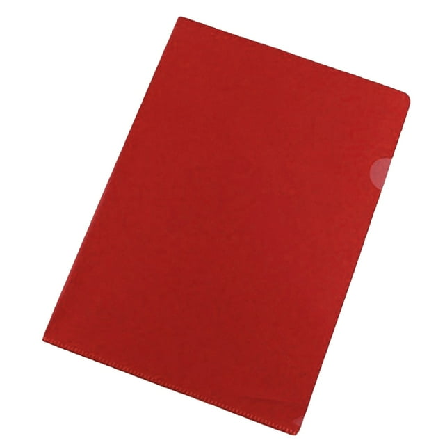 kjfeif Dossier de Projet en Plastique Transparent en Forme de L avec Pochette A4 - Porte-Documents Transparent pour Papiers, Rapports, Affectations / Veste de Fichier Durable pour Bureau, Présentations