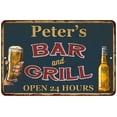 thumbnail image 1 of Peter's Green Bar and Grill Metal Sign 8 x 12 Matte Finish Metal 108120044191, 1 of 1