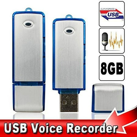 #1 Bestseller 2015 USB Digital Voice Recorder Device Plus 8 Gb Flash Drive Best Small Sound Recorder Spy Voice Recorder